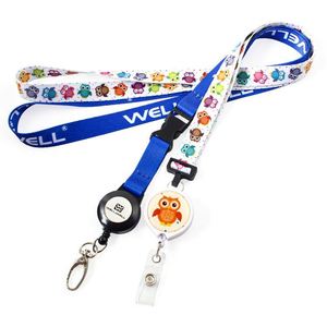 Lanière personnalisée en polyester avec logo Airbus pour téléphone portable, réglable avec boucles - Product Image 4