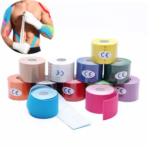 Custom Printed Athletes Sports Tape Elastic Waterproof Cotton Muscle Kinesiology Tape