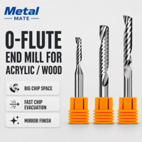 Fraise à spirale à lame unique en carbure monobloc personnalisée pour routeur CNC, pour la découpe du contreplaqué et du MDF
