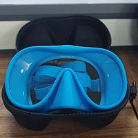 Masques de plongée sans monture en silicone, lunettes de plongée en apnée, lunettes de natation, lentilles de plongée en verre trempé, miroir de natation, équipement de plongée sous-marine