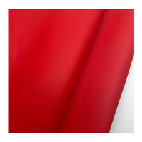 Feuilles de similicuir PU rouge Laserable 0.8mm décoratives imperméables pour adhésif de gravure Laser pour décorations de sacs d'artisanat