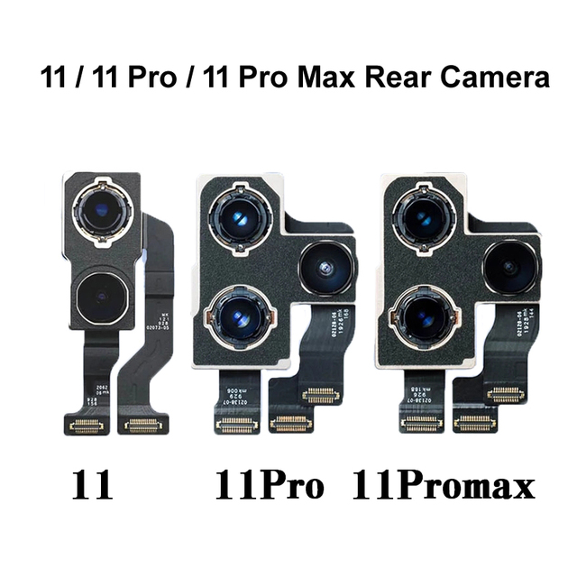Original Rear Back Big Camera for iPhone 11 11 Pro 11Pro Max Back Camera Replacement Rear Main Lens Flex Cable for iPhone
