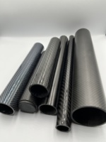 Tube en fibre de carbone 3K sergé personnalisé OEM, enroulé sur mesure, avec fil de titane, pour extension de trépied photo télescopique