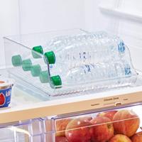 Organisateur de stockage de réfrigérateur congélateur en plastique Bin bouteille d'eau et porte-boisson pour la cuisine