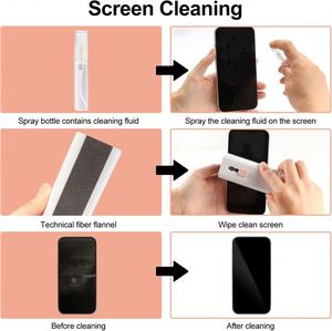 ชุดแปรงทำความสะอาดคีย์บอร์ดทำความสะอาดหน้าจอโทรศัพท์สำหรับหูฟัง airpod <span class=keywords><strong>iPod</strong></span> cleaningtool - Product Image 6