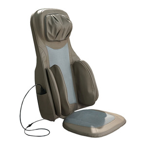 Massage Cushion Full Body Neck Back Waist Vibration Heat Therapy Air Pressure Kneading Plug-In PU Leather Rectangular Trapezoid - Product Image 2