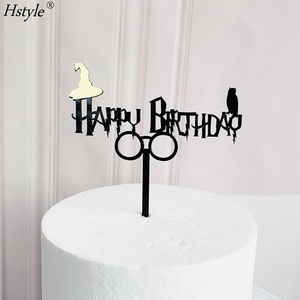 Acrylique Assistant Joyeux Anniversaire Gâteau Toppers <span class=keywords><strong>Harry</strong></span> <span class=keywords><strong>Potter</strong></span> Thème Joyeux Anniversaire Gâteau Picks pour Anniversaire PQA280 - Product Image 5