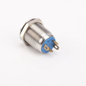 Interruptores de Botón Pulsador de Acero Inoxidable de Control de Señal 5A, Interruptor de Botón <span class=keywords><strong>Micro</strong></span> de 12 mm, 16 mm, 19 mm para Automóvil Eléctrico con Lámpara - Product Image 4