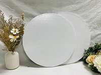 100 pièces 10 pouces 12mm blanc rond gâteau tambour carton ondulé résistant à l'huile étanche gâteau papier tambours