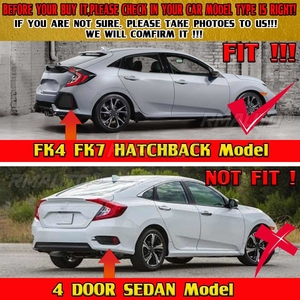 สปอยเลอร์หลังรถยนต์แบบใหม่  สำหรับ Honda Civic 5 ประตู FK4 FK7 Hatchback ปี 2016-2021 - Product Image 2
