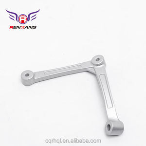 Supports de <span class=keywords><strong>pare</strong></span>-<span class=keywords><strong>brise</strong></span> inférieurs gauche/droite en fonte d'aluminium ADC12 peints en argent pour moto ZONSHEN 125ET, garantie 1 an - Product Image 3