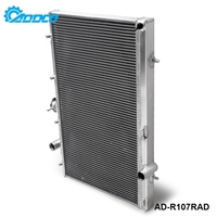 Radiador de aleación de refrigeración de carreras de aluminio ADDCO de 42mm y 2 filas para Mitsubishi Lancer EVO 4 5 6 IV V VI 97 98 99 00 AD-R107RAD