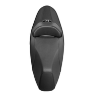 Siège de moto en cuir UFR150 noir imperméable avec support lombaire pour longues distances – Coussin de moto