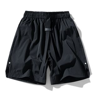 Pantalones cortos de seda helada con logo personalizado para hombre, finos, de secado rápido, para ocio y baloncesto, deportivos de verano 2025, a la moda - Product Image 3