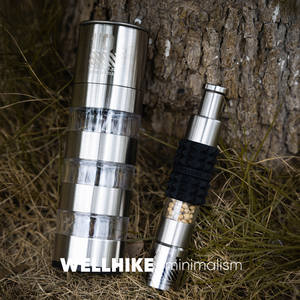 WELLHIKE Molinillo de Sal y Pimienta Táctico de Acero Inoxidable con Funda de Silicona GZ - Product Image 4