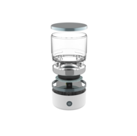 Kit d'entretien pour prothèses dentaires White Label : Nettoyant ultrasonique, solution concentrée, kit DIY pour le nettoyage des prothèses, corps cylindrique transparent
