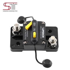 Interruptor de circuito bimetálico E93 70A con terminal diagonal de 3/8 pulgadas, impermeable <span class=keywords><strong>y</strong></span> de reinicio manual para embarcaciones de pesca de arrastre. - Product Image 6