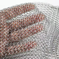 Rideau décoratif en treillis métallique en acier inoxydable, tissage uni, pour la décoration des hôtels, des restaurants, des plafonds, des murs et des cloisons.