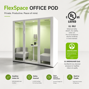 Mobiliario de Oficina Flexspace, Cabinas Privadas Personalizadas y Ensamblables, Portátiles, Removibles, Insonorizadas, Acústicas, para Reuniones, Oficina, Cabina Telefónica - Product Image 2