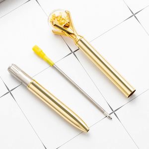 Factory Wholesale <b>Pen</b> Transparent Ball With Bling Glitter Inside Metal <b>Pen</b> Fancy Beautiful Gift <b>Pen</b> for Ladies and Child - Product Image 5