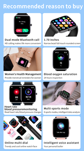 Montre connectée T45s <span class=keywords><strong>2023</strong></span> Prix usine avec mesure de température corporelle, appels, étanche, bracelet de suivi d'activité, écran carré - Product Image 3