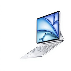 คีย์บอร์ดโลหะไร้สายแม่เหล็กดูด MagSafe 2.4Ghz สำหรับ <span class=keywords><strong>iPad</strong></span> <span class=keywords><strong>Pro</strong></span> 11 นิ้ว รุ่นที่ 7, <span class=keywords><strong>iPad</strong></span> Air 11 นิ้ว และ <span class=keywords><strong>iPad</strong></span> <span class=keywords><strong>10.1</strong></span> นิ้ว - Product Image 1