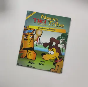 Servicios de impresión a todo color Libro de cuentos para niños con imagen en inglés de tapa dura blanda personalizado barato