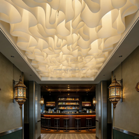 Décoration de plafond en papier texturé français Muwei, effet 3D vague nuage, pour mariage, restaurant, événement, décoration de lieu