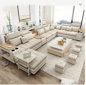 สแกนดิเนเวียน Craftsman ผ้า Living Room โซฟาคลาสสิกโซฟา