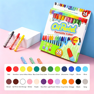 Crayons à huile hexagonaux - Ensemble de 12, 18, 24, 36 couleurs, idéal pour la peinture artistique des enfants à l'école, crayons de <span class=keywords><strong>dessin</strong></span> lavables - Product Image 4