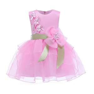 Nuevo Producto de Moda, Vestido Infantil de Malla con Lazo de Mariposa Estilo Europeo-Americano, del Mercado Chino - Product Image 3