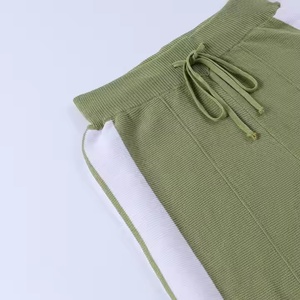 Pantalones de Algodón de Otoño OEM para Mujer, Pantalones Deportivos Casuales, 100% Algodón Francés, Pantalones Deportivos de Doble Raya para Mujer - Product Image 4