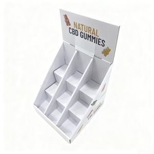 Espositore da Terra in Cartone Ondulato Riciclabile con Logo Personalizzato, Rivestimento Opaco e Goffratura per Vari Usi, Prezzo di Fabbrica - Product Image 1