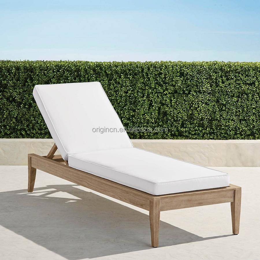 Wooden Outdoor Chaise Lounge l15