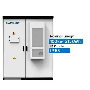 Lovsun All In One Ess Prijs 50kwh 100kwh Hybride Zonne-Energie Omvormer 215kwh Batterij Pack 1mwh Outdoor Container Energieopslagsysteem