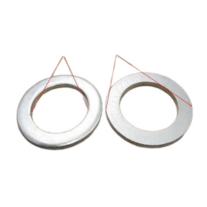 Joint d'étanchéité durable en aluminium avec boucle pour bouchon de vidange de carter d'huile automobile M10 M12 M14 M16 M18 M20 M22 - Product Image 1