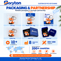 Breloque de sac en PVC 3D en forme de personnage enfantin joyeux, porte-clés mascotte de dessin animé pour cadeaux promotionnels de maternelle