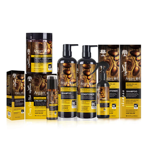 Set <span class=keywords><strong>de</strong></span> Champú, Acondicionador, Mascarilla Capilar y Gel <span class=keywords><strong>de</strong></span> Ducha <span class=keywords><strong>de</strong></span> Aceite <span class=keywords><strong>de</strong></span> Argán Orgánico Natural <span class=keywords><strong>de</strong></span> Marruecos - Product Image 2