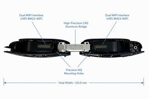 44.2 °   Module <span class=keywords><strong>optique</strong></span> FOV 6000 nits Birdbath avec deux micro-affichages FHD 1920x1080 de 0,6 pouce pour <span class=keywords><strong>casque</strong></span> HUD et AR industrielle/médicale - Product Image 3