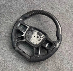 Volant en cuir perforé en bois pour Land Rover Sport Range <span class=keywords><strong>SVR</strong></span> L494 L405 <span class=keywords><strong>Evoque</strong></span> Volant en bois - Product Image 6