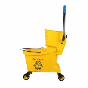 <span class=keywords><strong>2025</strong></span> hot-bán lau và xô đặt lau vắt xô Xe đẩy Vàng cơ bản bên Báo Chí hình chữ nhật với bánh xe - Product Image 3