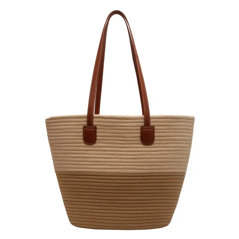 2023 Новая женская модная женская сумка женская тканая сумка соломенная сумка для отдыха Пляжная соломенная тканая сумка