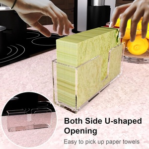 Porta Servilletas y Dispensador de Toallas de Papel Acrílico Transparente Moderno, con Soporte de Exhibición para el Hogar y la Cocina - Product Image 6