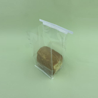 Sacs de boulangerie entièrement transparents avec fermeture à clip pour pain et pâtisserie, minimalistes et écologiques, vente directe d'usine, personnalisables