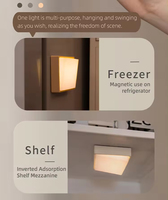 Lampe murale rechargeable à interrupteur pour escalier et placard, LED USB portable, décoration de chambre intelligente, lumière créative à bascule