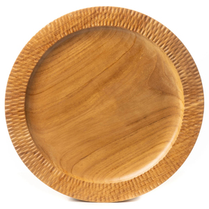 <span class=keywords><strong>Assiette</strong></span> de service en bois sculpté à rebord <span class=keywords><strong>Assiette</strong></span> de service en bois de <span class=keywords><strong>teck</strong></span> Plateaux de service ronds en bois - Product Image 1