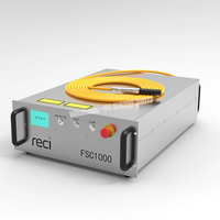 Besi Tahan Karat Pembersih/Pemotongan Aluminium 1000W 2000W 3000W MAX JPT Reci Raycus Sumber Laser Serat Terus Menerus