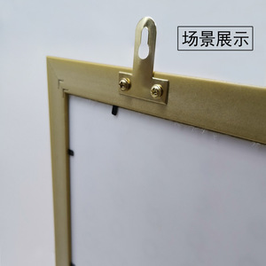 T Shaped Metal Wall Mount Brass 15kg Load Capacity For Picture <b>Frames</b> And Cross Stitch Hooks - Product Image 3