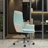 Chaise ergonomique moderne pour bureau à domicile siège confortable rembourré en tissu PU vente directe d'usine pour bureaux d'ordinateur