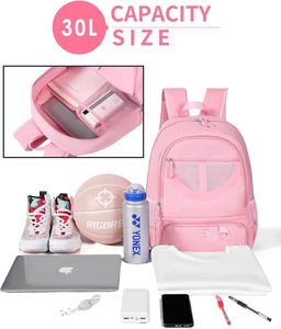 Muestra Gratuita, Mochila Deportiva Grande para Baloncesto, Mochila Personalizada para Fútbol con Soporte para Balón y Compartimento para Zapatos, Mochila para Fútbol - Product Image 3